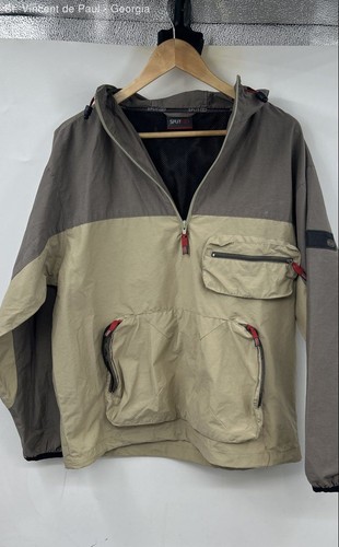 Split windbreaker pullover - windbreaker,
