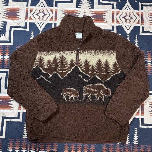 Old navy buffalo bison sherpa - navy,