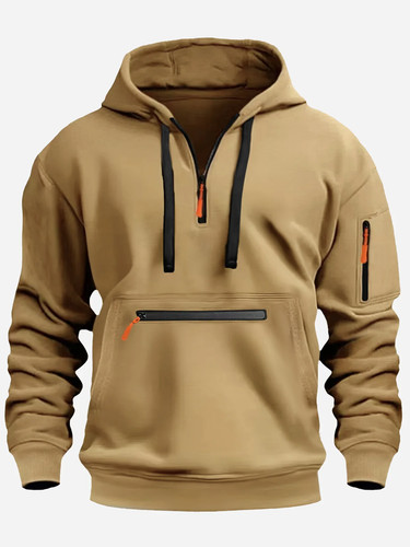 Men hooded hoodie zipper - hooded,
