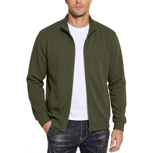 Men full zipper solid color - full,